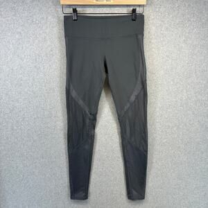 ALO Vitality Mesh Leggings Womens Size Small Slate Gray Pull On Yoga Performance